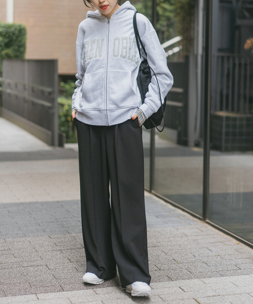 「Spick \u0026 Span」 スラックス 34 チャコールグレー レディースの画像