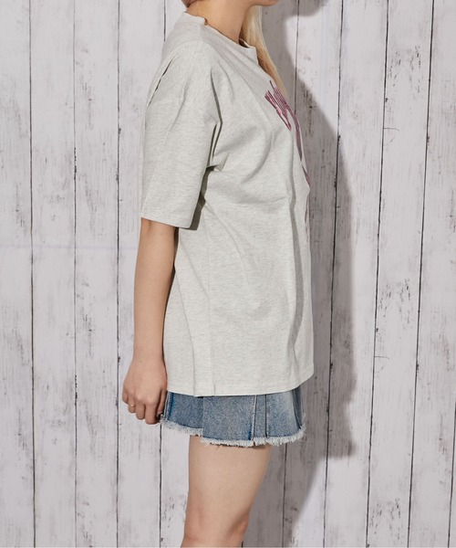 tシャツ 「貼り付け刺繍 うさぎ」Tシャツ／カジュアル×ストリート／春