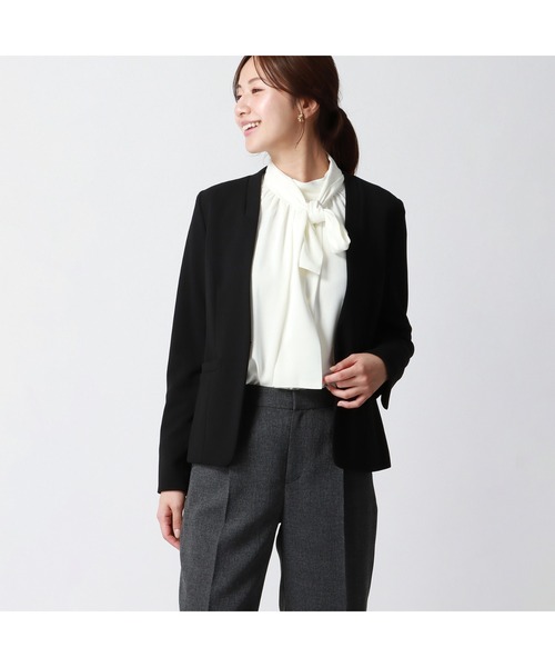 「AOYAMA」 「&tess」長袖ブラウス L ホワイト レディース_画像7
