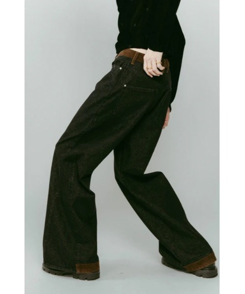 「Knuth Marf」 ブーツカットデニムパンツ SMALL ブラック レディース