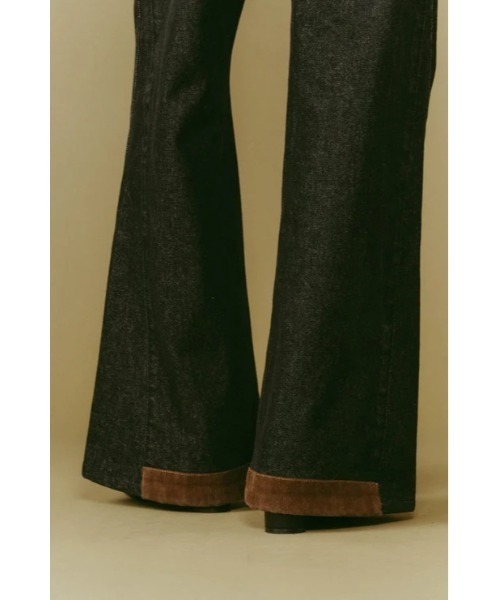 「Knuth Marf」 ブーツカットデニムパンツ SMALL ブラック レディース