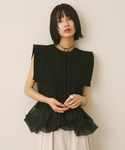 アンサンブル ニットベストオーガンジーキャミソ...の詳細画像3