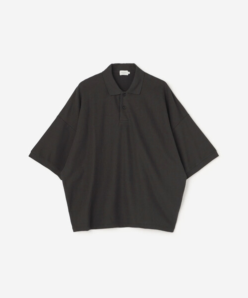 ポロシャツ handvaerk | コットンピケ ビッグポロシャツ MEN メンズの画像