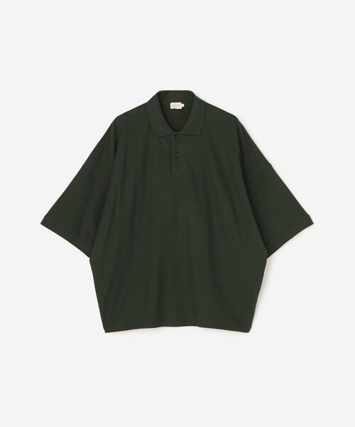 ポロシャツ handvaerk | コットンピケ ビッグポロシャツ MEN メンズの画像