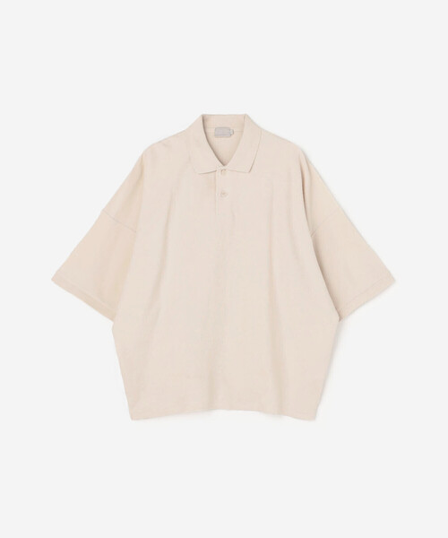 ポロシャツ handvaerk | コットンピケ ビッグポロシャツ MEN メンズの画像