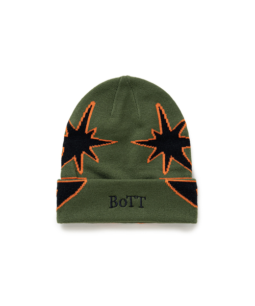 BoTT（ボット） ニット帽 ニットキャップ BIG B LOGO BEANIE メンズ