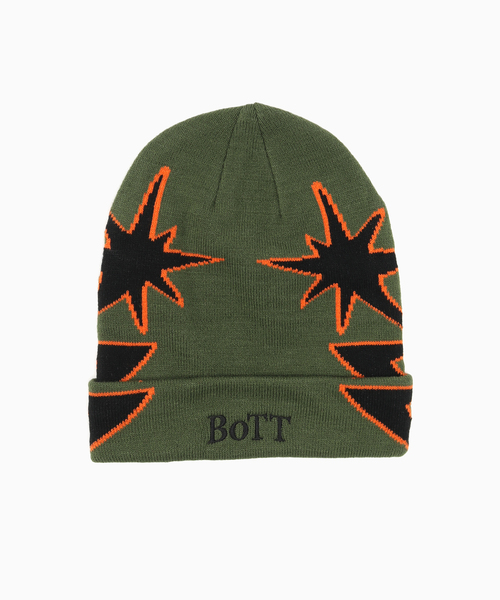 BoTT（ボット） ニット帽 ニットキャップ BIG B LOGO BEANIE メンズ