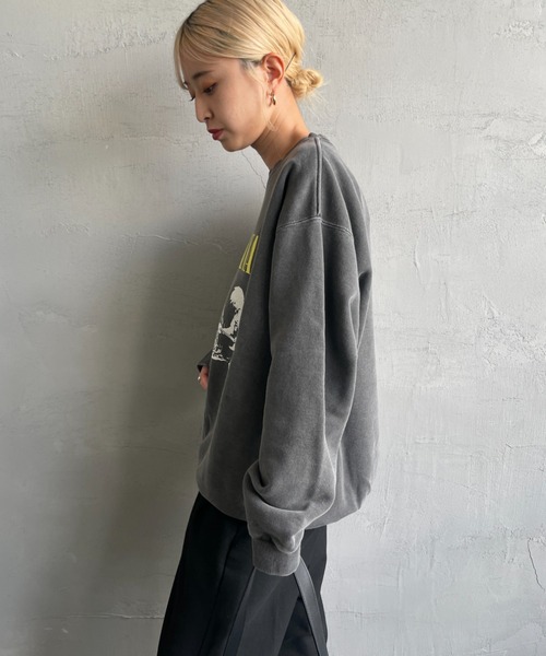 「GOOD ROCK SPEED」 長袖カットソー X-LARGE チャコールグレー レディース_画像3
