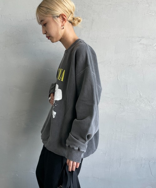 「GOOD ROCK SPEED」 長袖カットソー X-LARGE チャコールグレー レディース_画像9