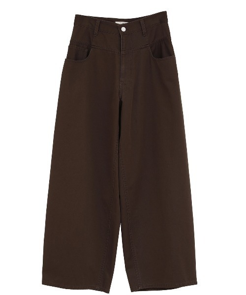 CLANE（クラネ） ワイドパンツ パンツ CLANE/クラネ/LOW WAIST BARREL