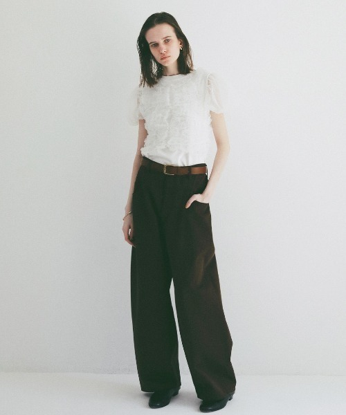 CLANE（クラネ） パンツ CLANE/クラネ/LOW WAIST BARREL PANTS