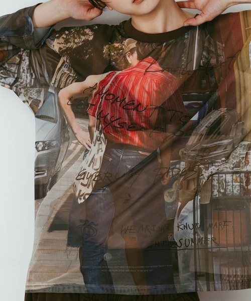 Knuth Marf（クヌースマーフ） tシャツ oji sheer long-sleeve tee