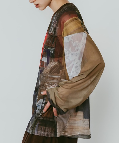 Knuth Marf（クヌースマーフ） tシャツ oji sheer long-sleeve tee