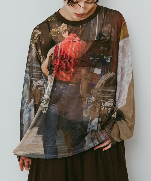 Knuth Marf（クヌースマーフ） tシャツ oji sheer long-sleeve tee
