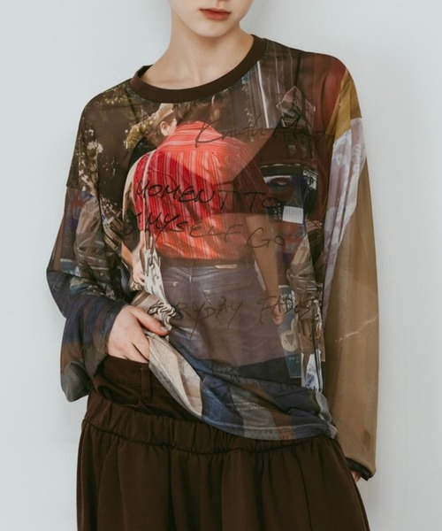 Knuth Marf（クヌースマーフ） tシャツ oji sheer long-sleeve tee