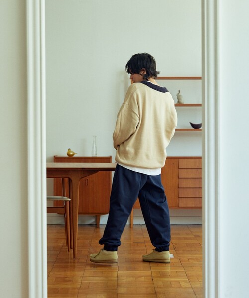 「TOWNCRAFT」 スウェットパンツ SMALL オフホワイト メンズ_画像4