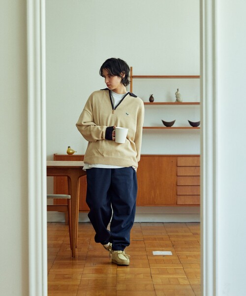 「TOWNCRAFT」 スウェットパンツ SMALL オフホワイト メンズ_画像9