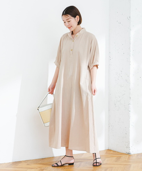 「F by ROSSO」 半袖ワンピース 38 オレンジ レディース_画像5