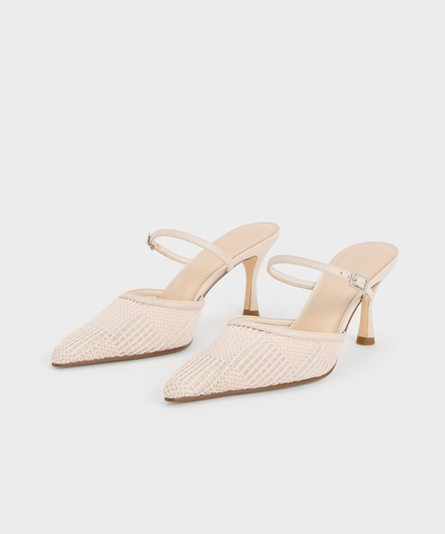 「CHARLES & KEITH」 ヒールサンダル 24.5cm ブラック系その他2 レディース_画像2