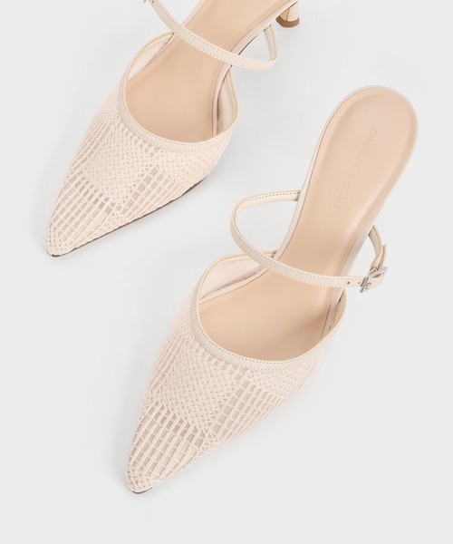 「CHARLES & KEITH」 ヒールサンダル 24.5cm ブラック系その他2 レディース_画像4
