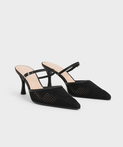 「CHARLES & KEITH」 ヒールサンダル 24.5cm ブラック系その他2 レディース_画像5