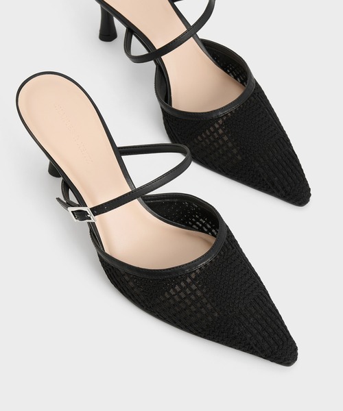 「CHARLES & KEITH」 ヒールサンダル 24.5cm ブラック系その他2 レディース_画像7