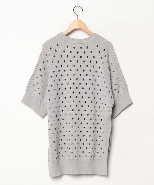 「mintdesigns」 半袖ニット 2 グレー レディース_画像2
