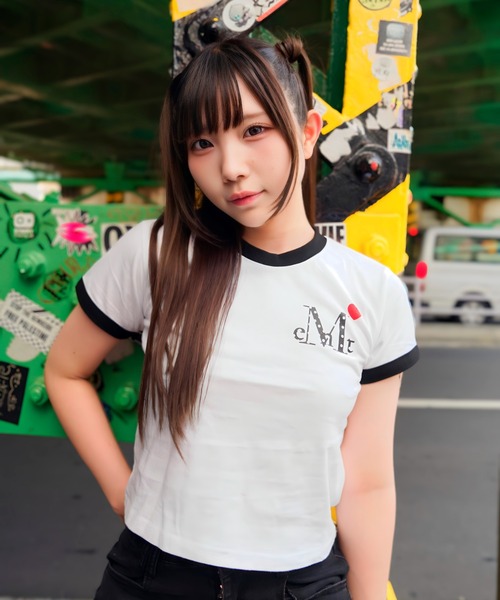 MUCENT（ムセント） tシャツ 半袖 -LOVRITS MINI HEART LOGO リンガー