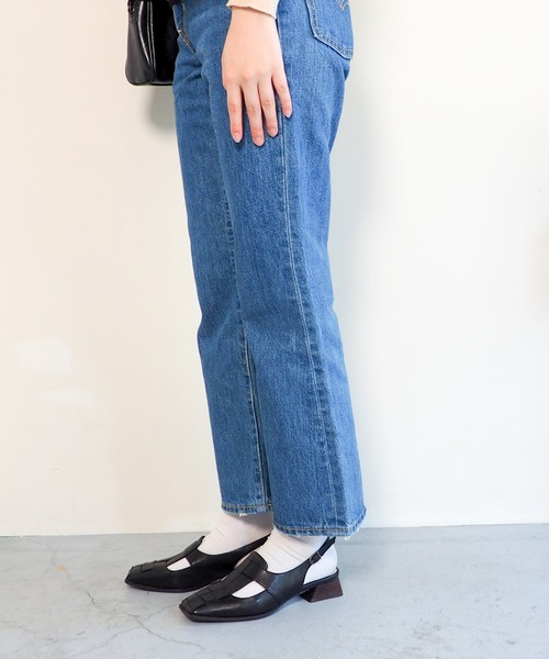 「cava cava」 フラットパンプス 24.5cm マスタード レディース_画像4