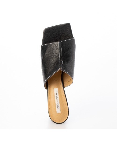 「Mode et Jacomo」 ヒールサンダル 24cm ブラック レディース_画像6