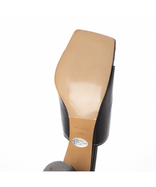 「Mode et Jacomo」 ヒールサンダル 24cm ブラック レディース_画像7