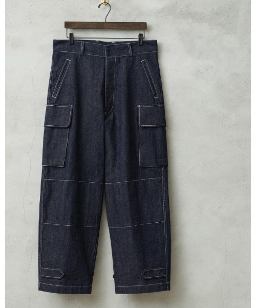 WAIPER.inc ジーンズ フランス軍 M-47 カーゴパンツ KURABO DENIM