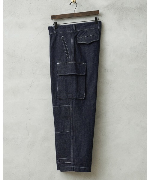WAIPER.inc ジーンズ フランス軍 M-47 カーゴパンツ KURABO DENIM