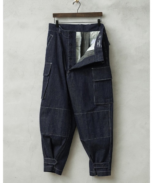 WAIPER.inc ジーンズ フランス軍 M-47 カーゴパンツ KURABO DENIM