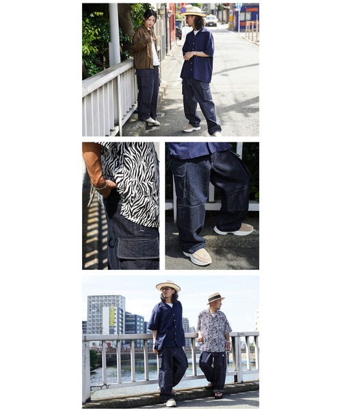 WAIPER.inc ジーンズ フランス軍 M-47 カーゴパンツ KURABO DENIM