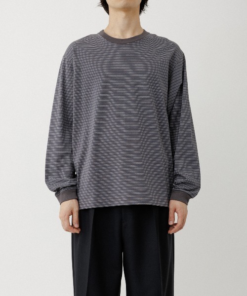 ADAM ET ROPE'（アダムエロペ） tシャツ マルチボーダーロングTシャツ