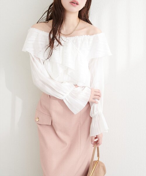 「natural couture」 長袖ブラウス FREE ブラック レディース_画像3