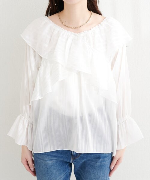 「natural couture」 長袖ブラウス FREE ブラック レディース_画像6