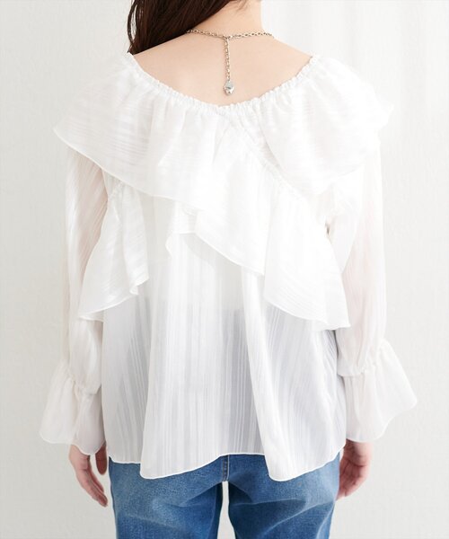 「natural couture」 長袖ブラウス FREE ブラック レディース_画像8