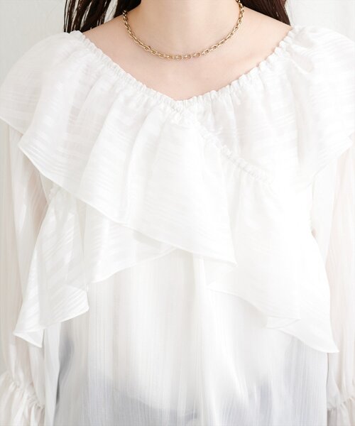 「natural couture」 長袖ブラウス FREE ブラック レディース_画像9