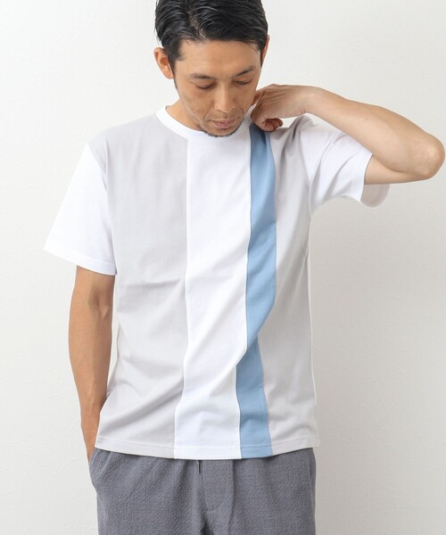 「NOLLEY'S goodman」 半袖Tシャツ M ホワイト系その他 メンズ_画像8