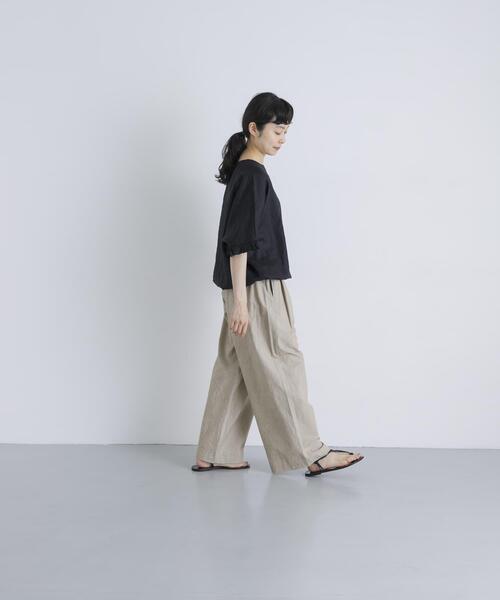 「かぐれ」 イージーパンツ FREE チャコールグレー レディース_画像5
