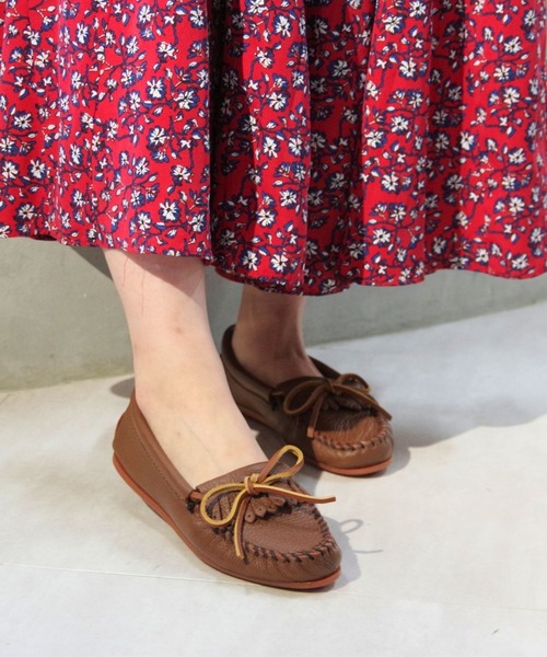 デッキシューズ モカシン MINNETONKA（ミネトンカ） / ディアスキンモカシン DEERSKIN KILTY レディースの画像