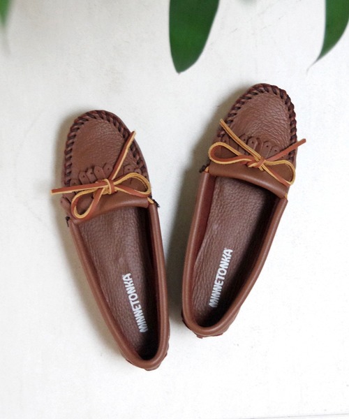デッキシューズ モカシン MINNETONKA（ミネトンカ） / ディアスキンモカシン DEERSKIN KILTY レディースの画像