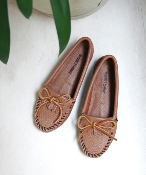 デッキシューズ モカシン MINNETONKA（ミネトンカ） / ディアスキンモカシン DEERSKIN KILTY レディースの画像