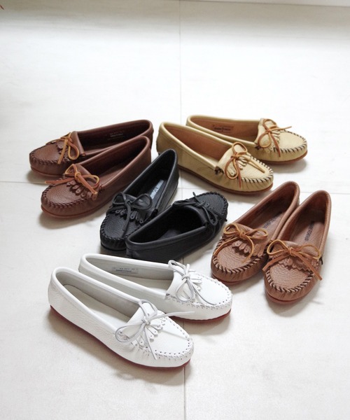 デッキシューズ モカシン MINNETONKA（ミネトンカ） / ディアスキンモカシン DEERSKIN KILTY レディースの画像