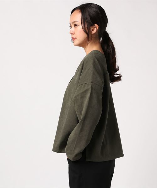 ブラウス シャツ スウェードライクシャツ レディース CRAFT STANDARD BOUTIQUE ブラウス シャツ 「追加7」バンド