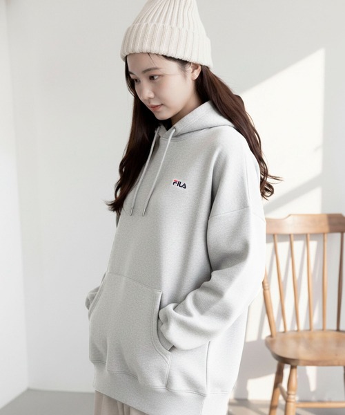 FILA（フィラ） パーカー 「FILA/フィラ」ワンポイント ロゴ刺繍 裏