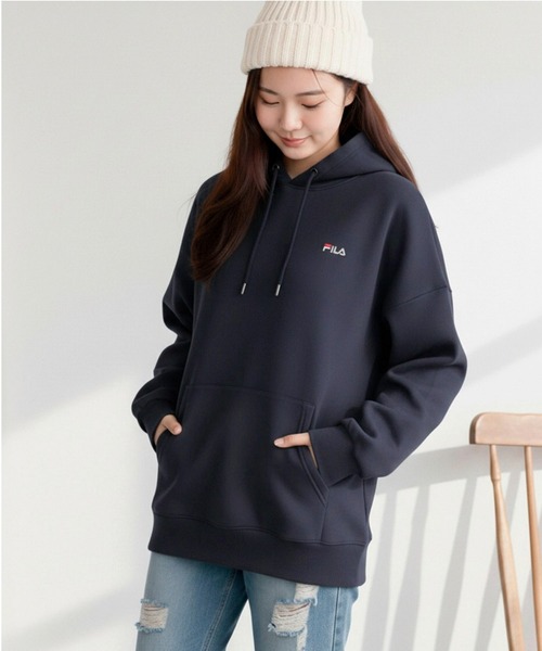 FILA（フィラ） パーカー 「FILA/フィラ」ワンポイント ロゴ刺繍 裏