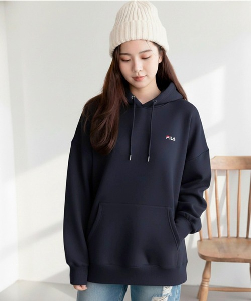 FILA（フィラ） パーカー 「FILA/フィラ」ワンポイント ロゴ刺繍 裏